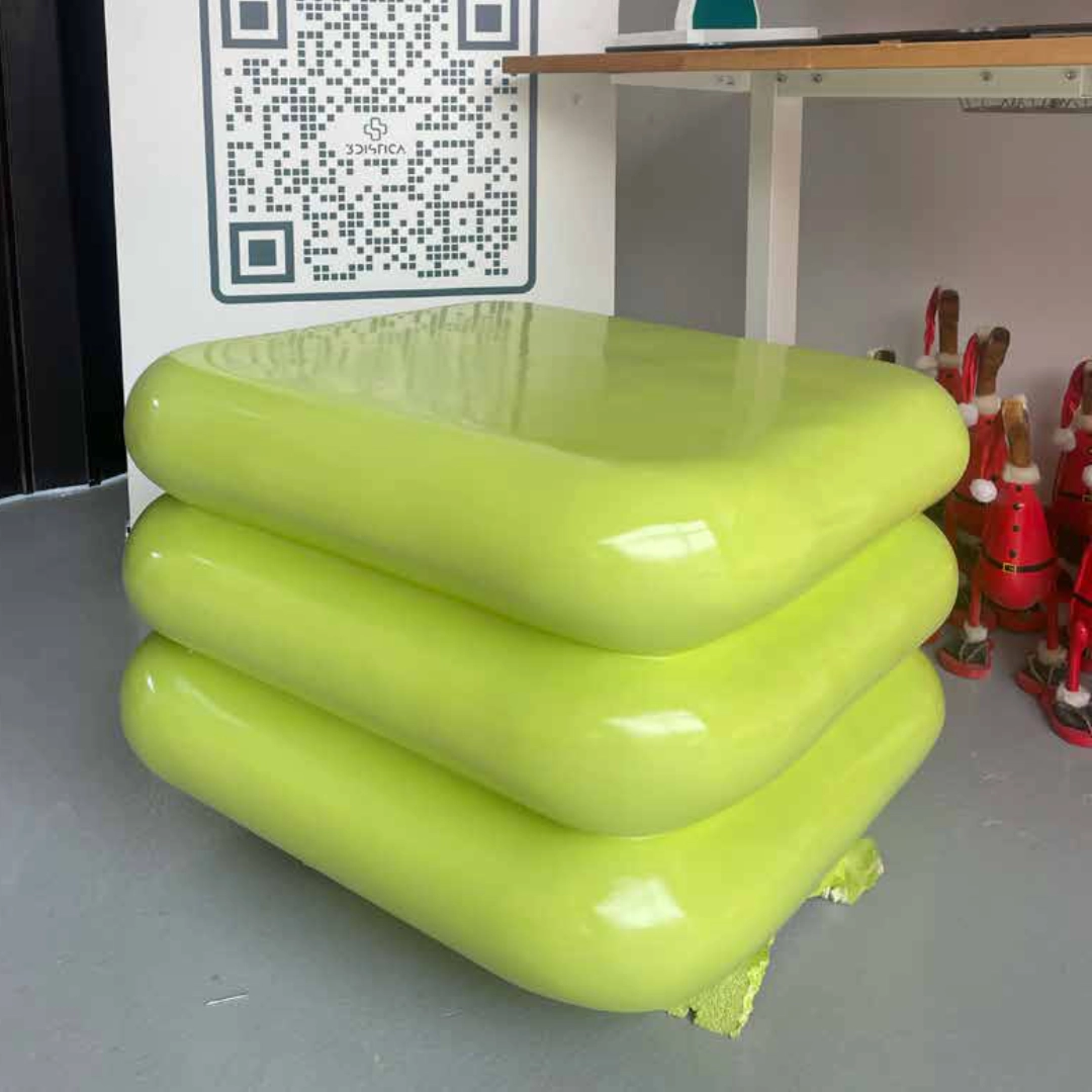Chrome-style finished car piece with a sealed high-gloss surface