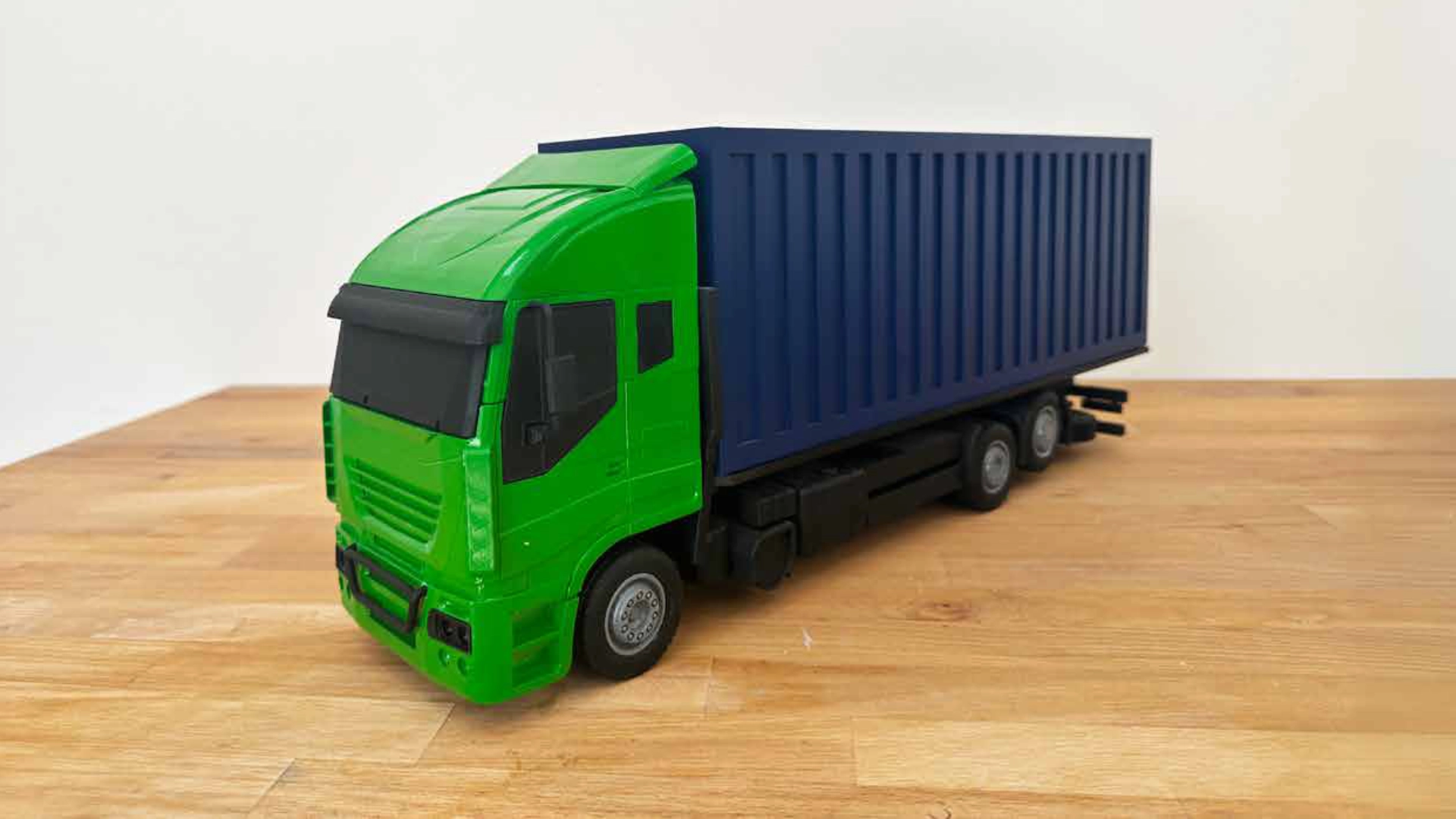 Detailed truck scale model with refreshed paintwork