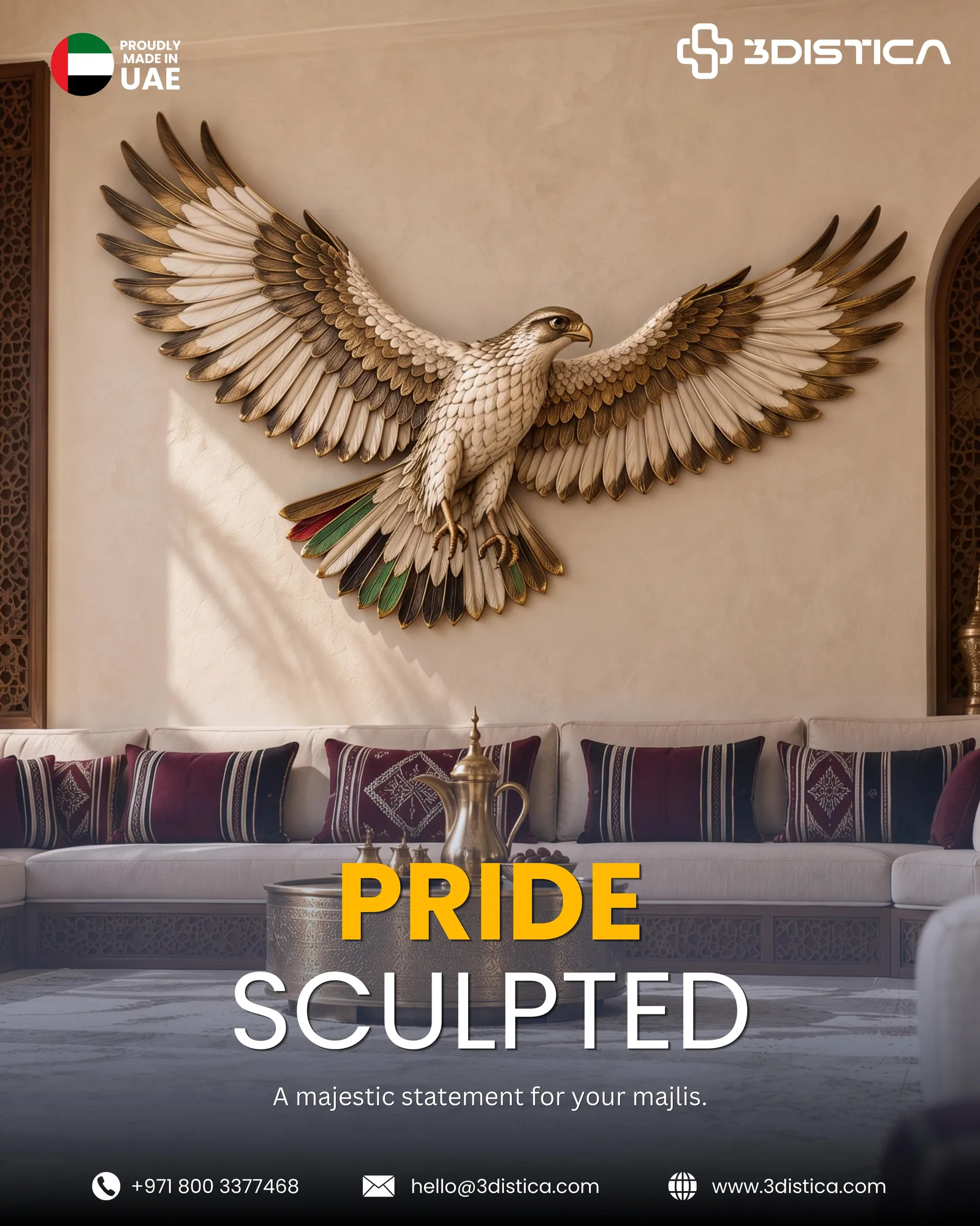 Falcon Wall Sculpture