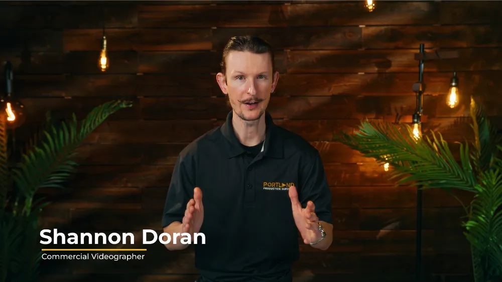 Shannon - Lead Cinematography speaking in a studio