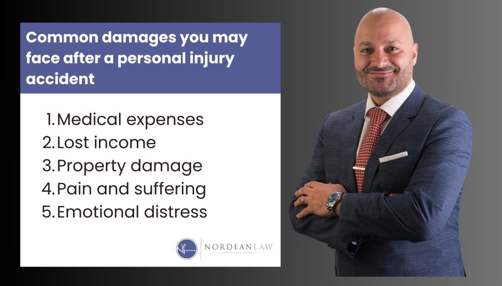 Common damages you may face after a personal injury accident