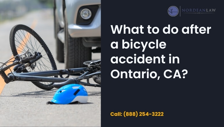 what to do after bicycle accident in Ontario, CA