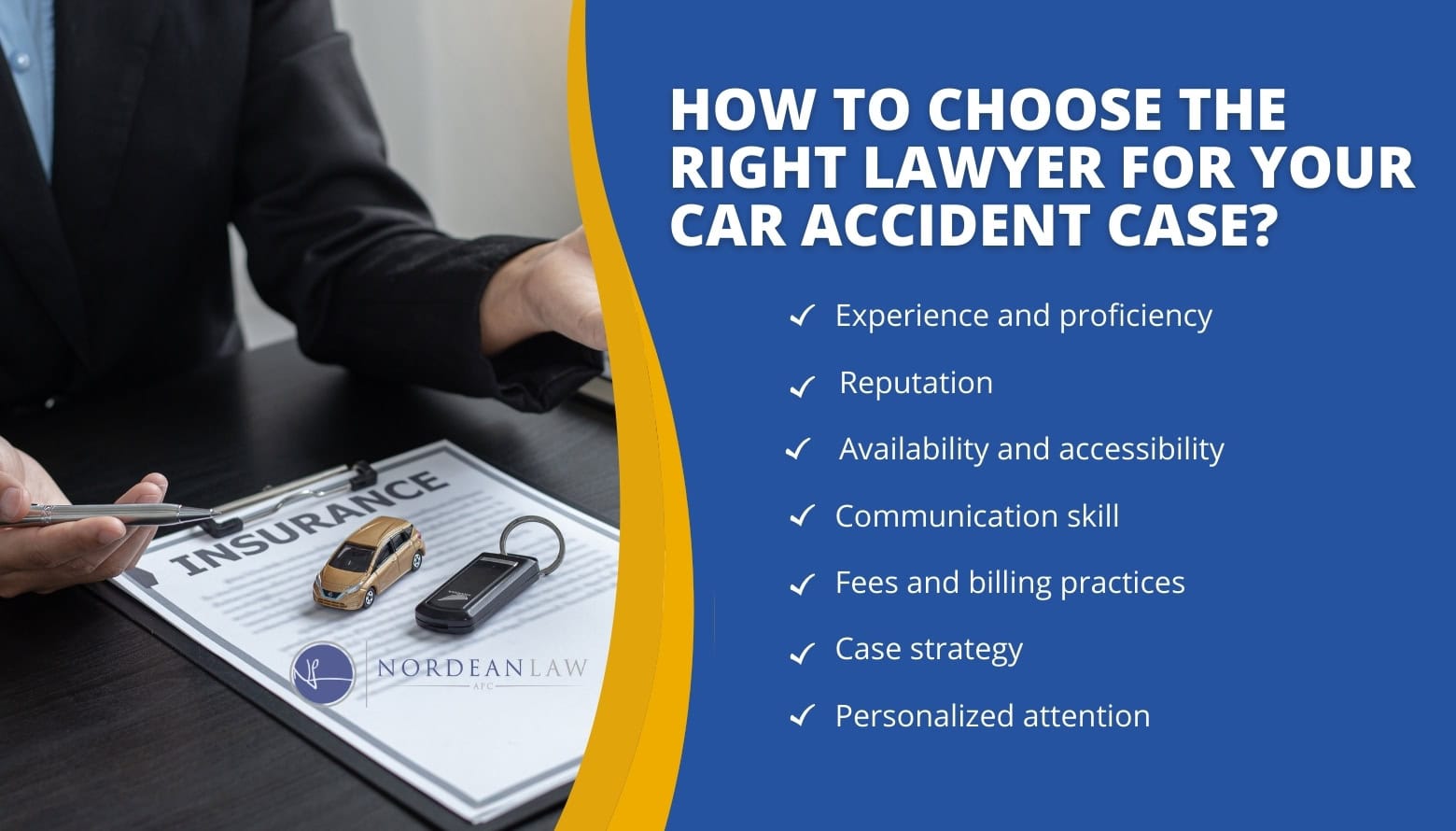How to choose the right lawyer for your car accident case