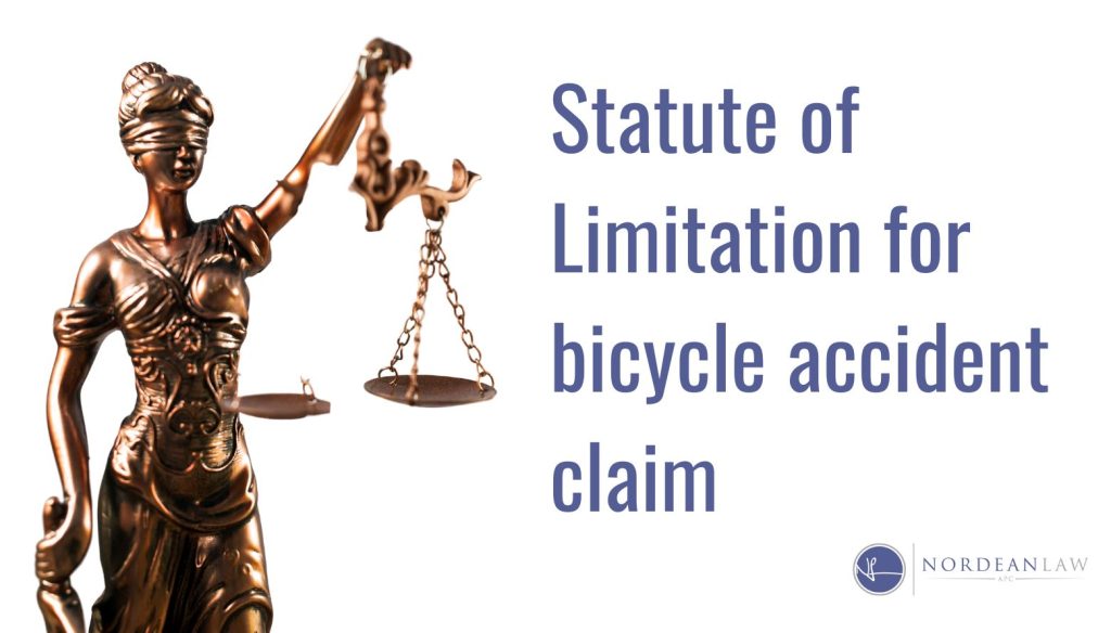 statute of limitation for bicycle accident claim