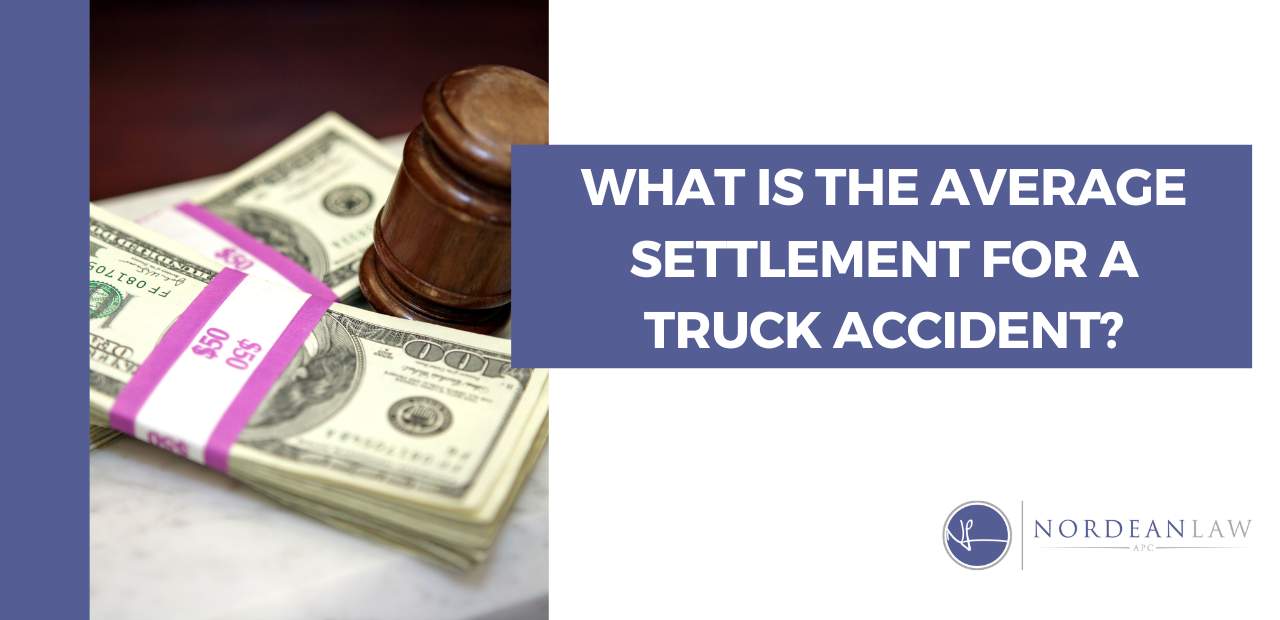 what is the average settlement for a truck accident