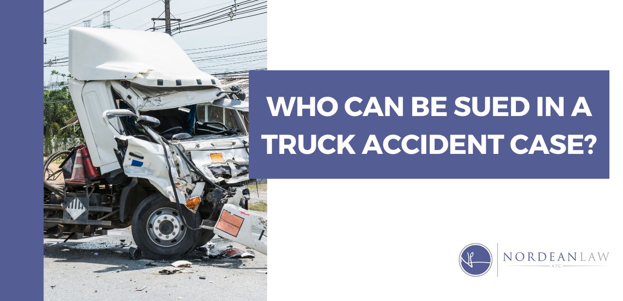 who can be sued in a truck accident case