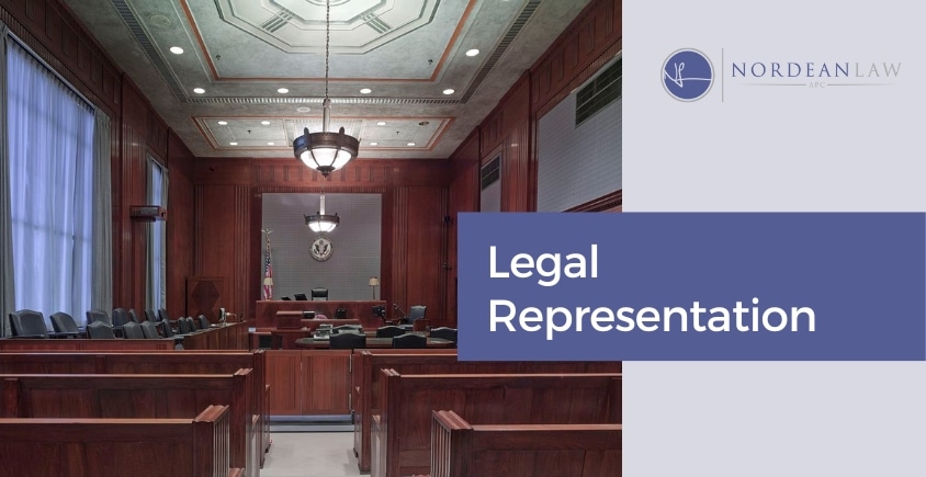 Representing you in a court.