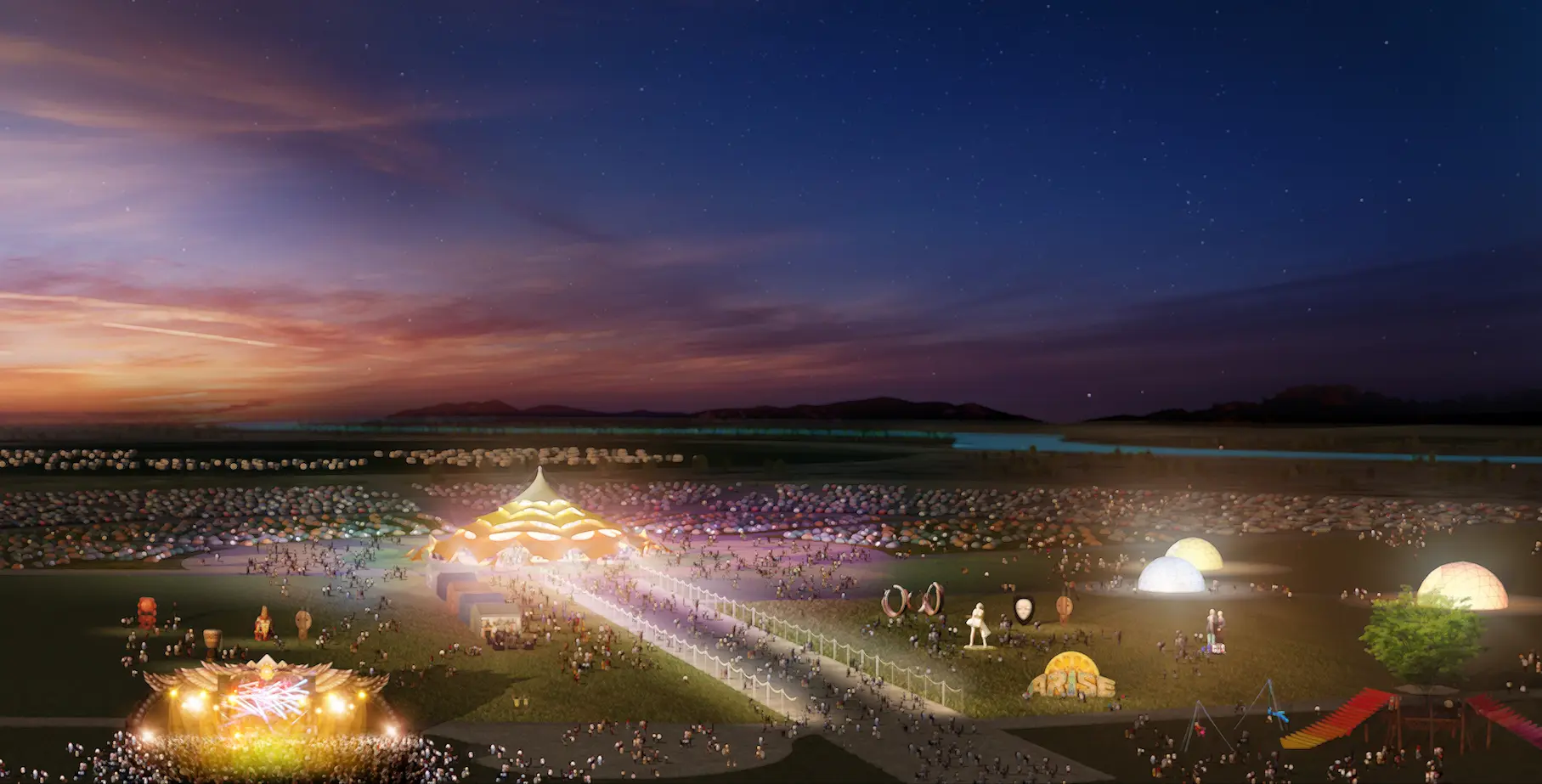 Arise Center Camp landscape design featuring natural healing environments and therapeutic gardens for mental health and addiction recovery