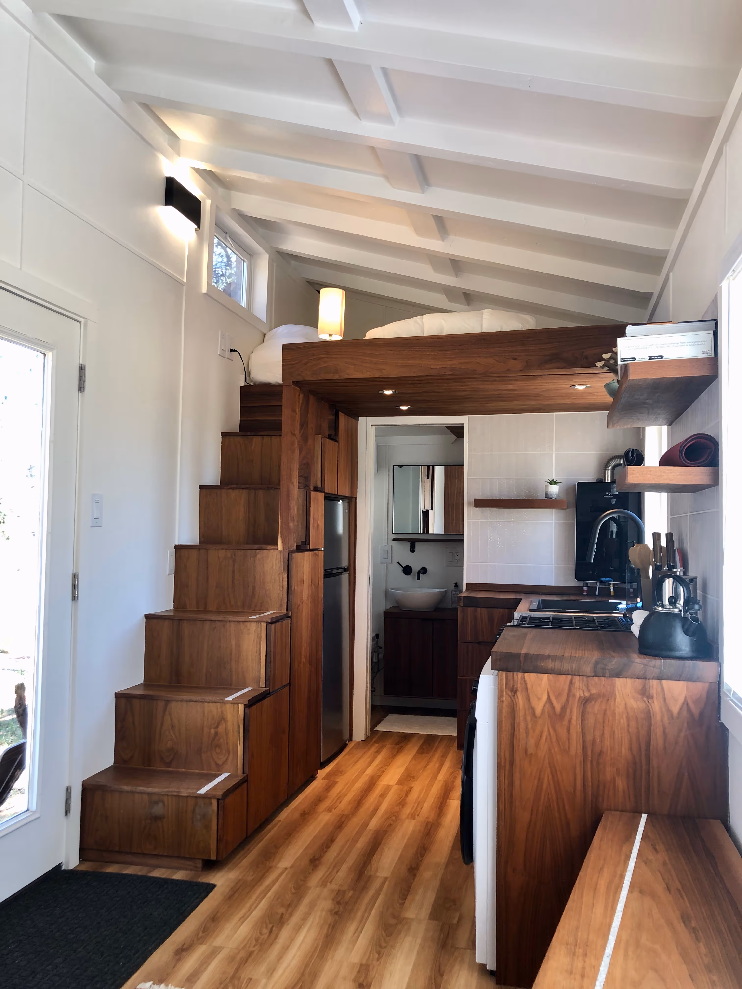 THOW tiny house on wheels construction detail showing innovative mobile architecture and sustainable building techniques