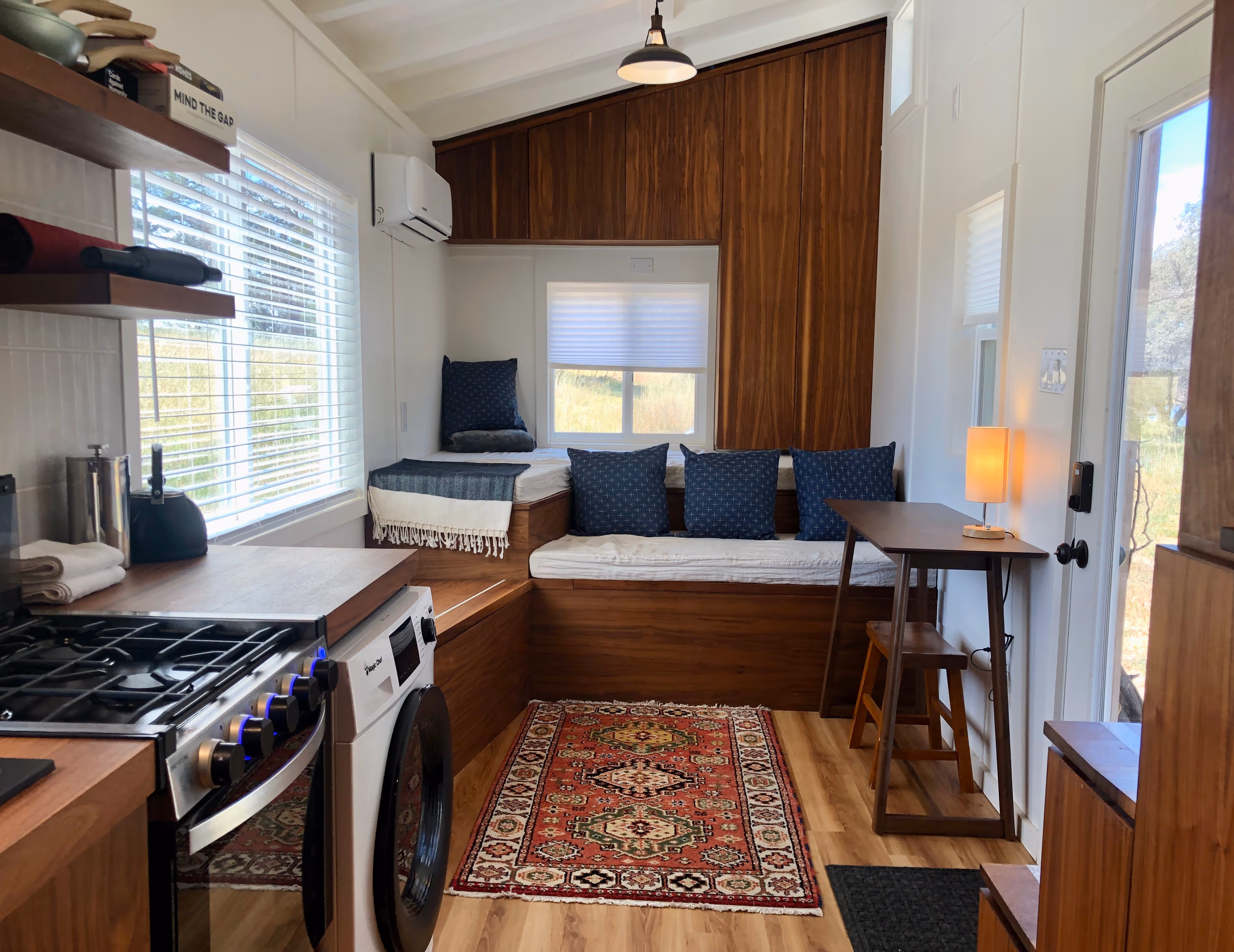 THOW tiny house on wheels interior showcasing space-maximizing design and sustainable mobile living solutions