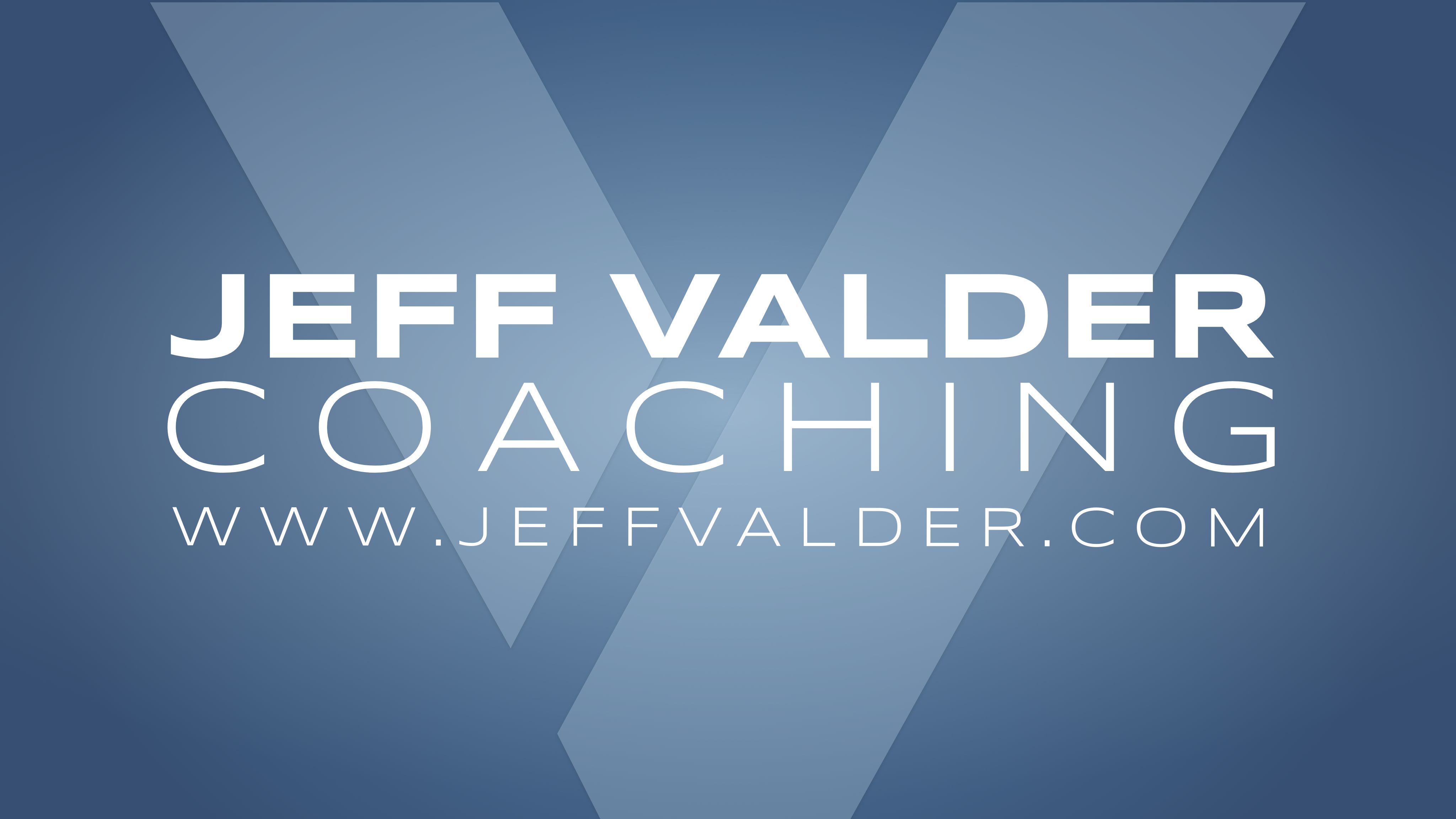 Jeff Valder Coaching YouTube banner design - Nebraska business coaching branding