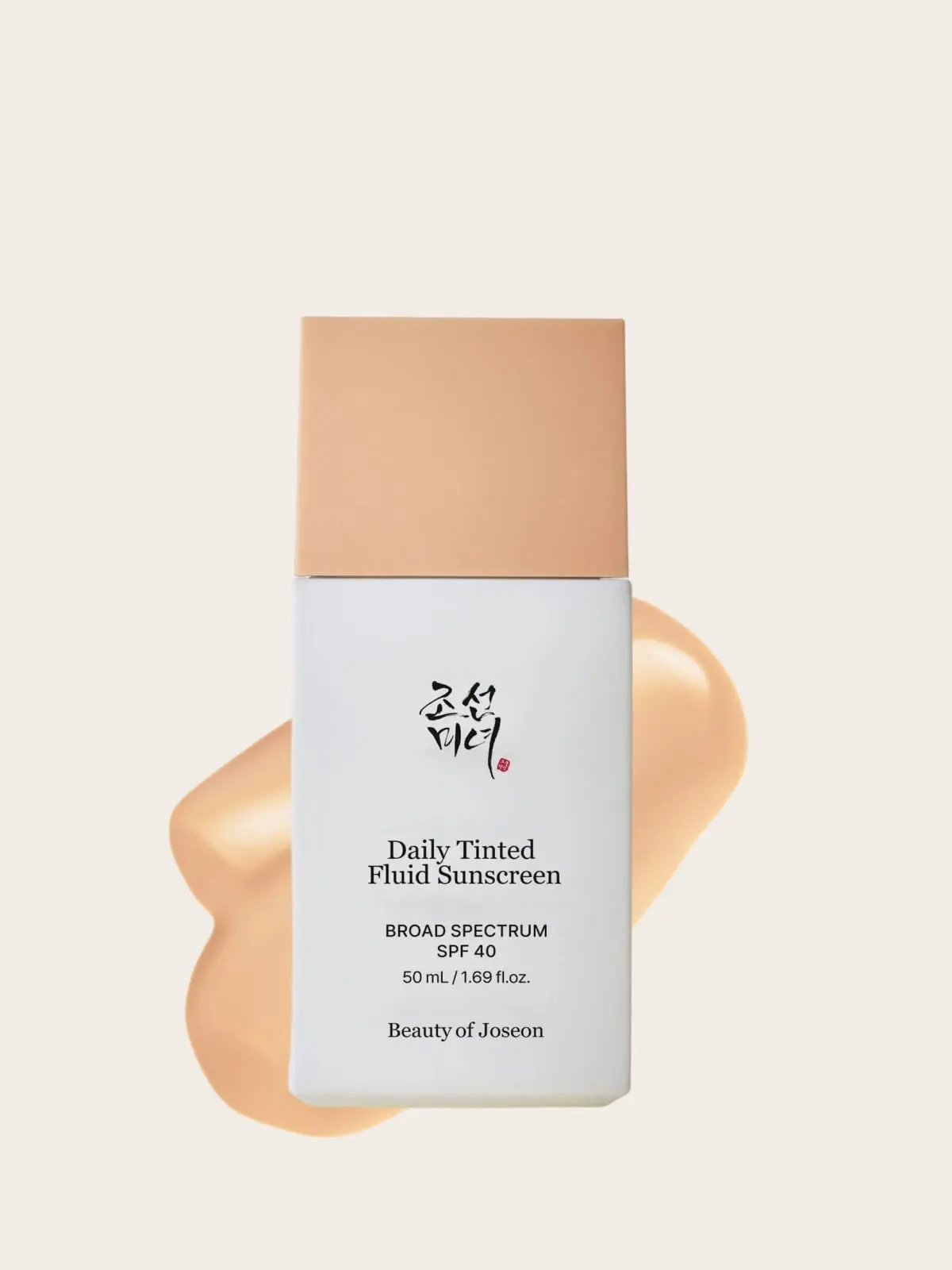 Beauty of Joseon daily tinted sunscreen with SPF 40 and fluid texture