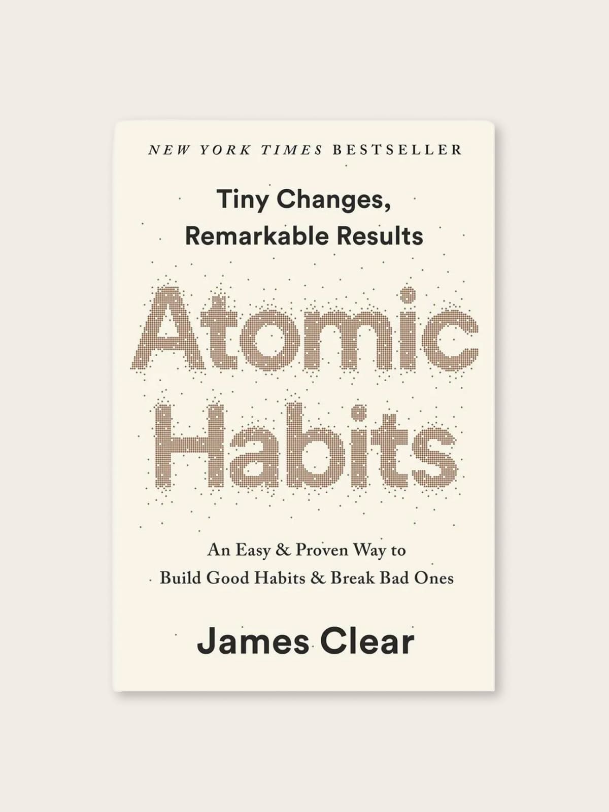 Book cover for Atomic Habits by James Clear, NYT bestseller