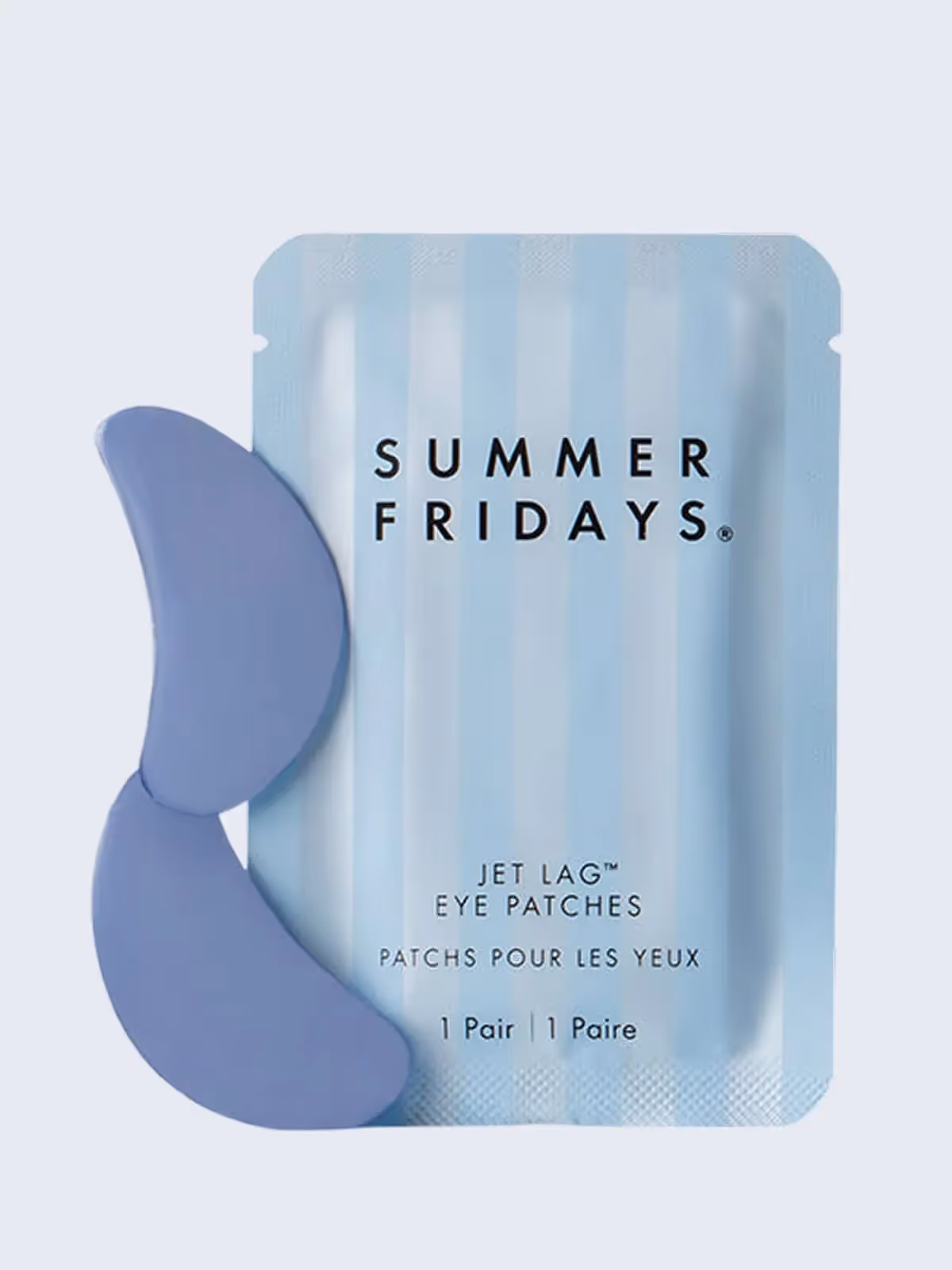 Summer Fridays Jet Lag Eye Patches in blue packaging