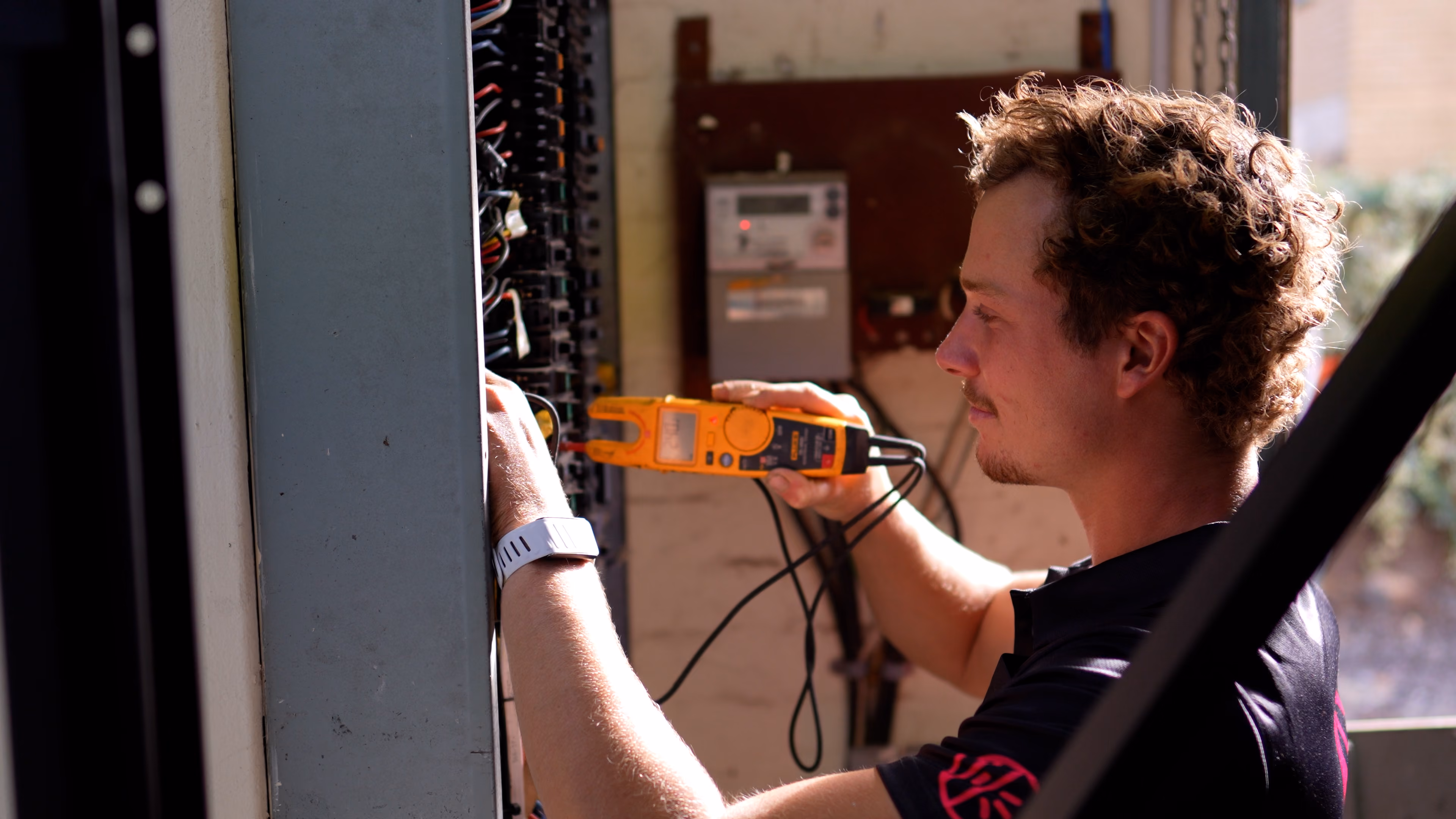 High Demand Electrical technician performing electrical repair work