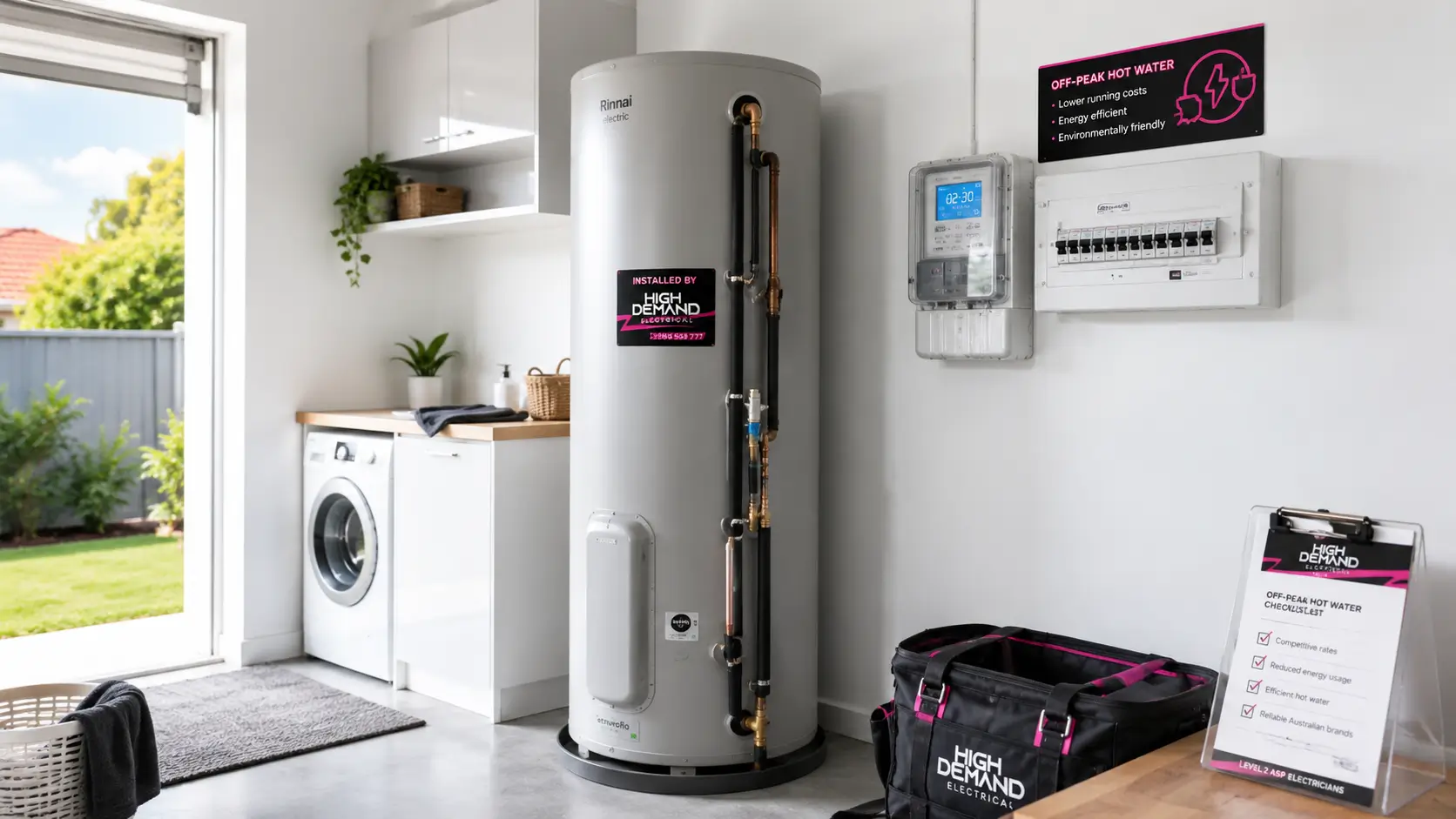Off-peak hot water integration Sydney by licensed electrician