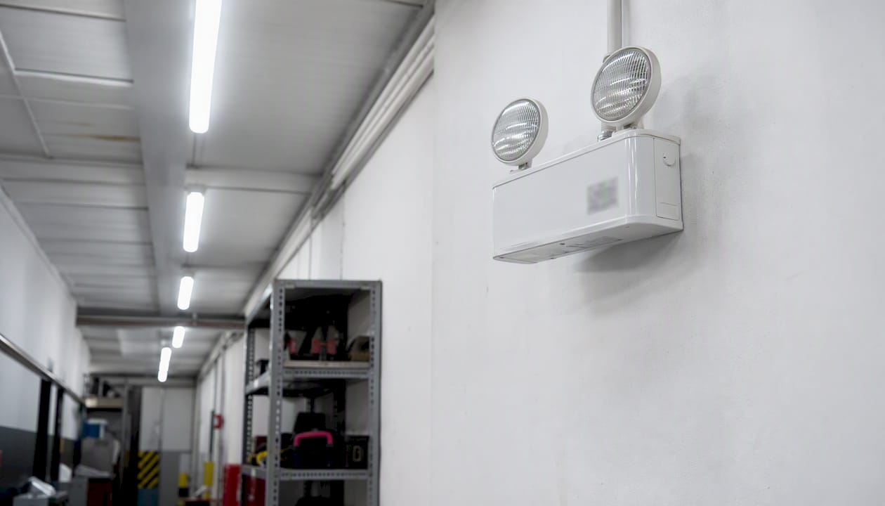 Non-maintained emergency light off in corridor