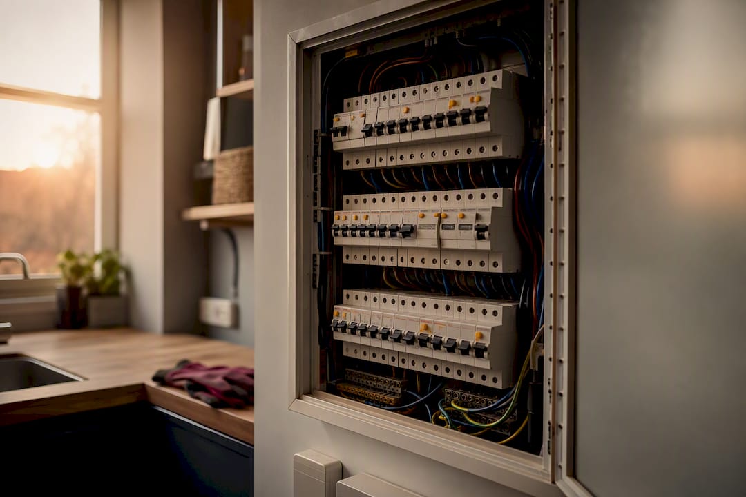 Open residential electrical panel for upgrade