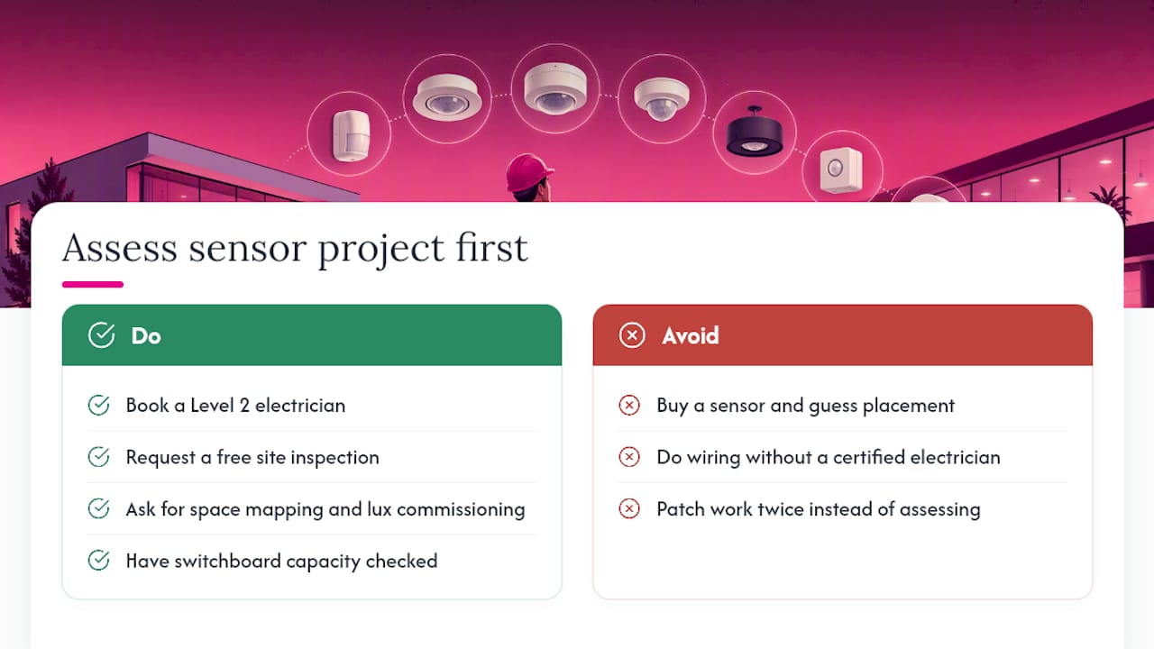 Get your sensor project assessed properly the first time — overview diagram