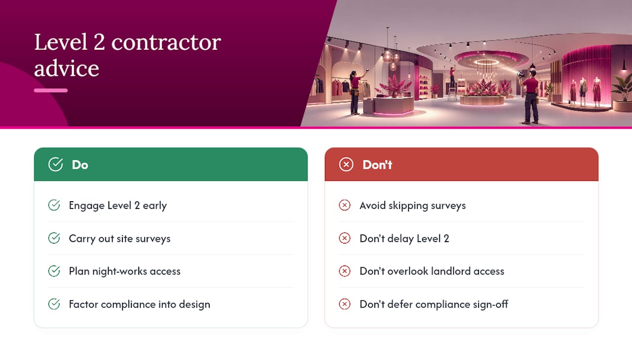 Author perspective from a Level 2 electrical contractor — overview diagram