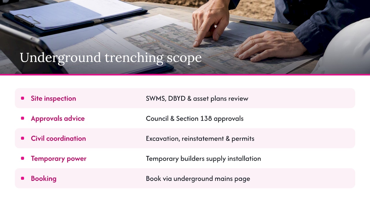 Get your underground trenching job scoped properly — overview diagram