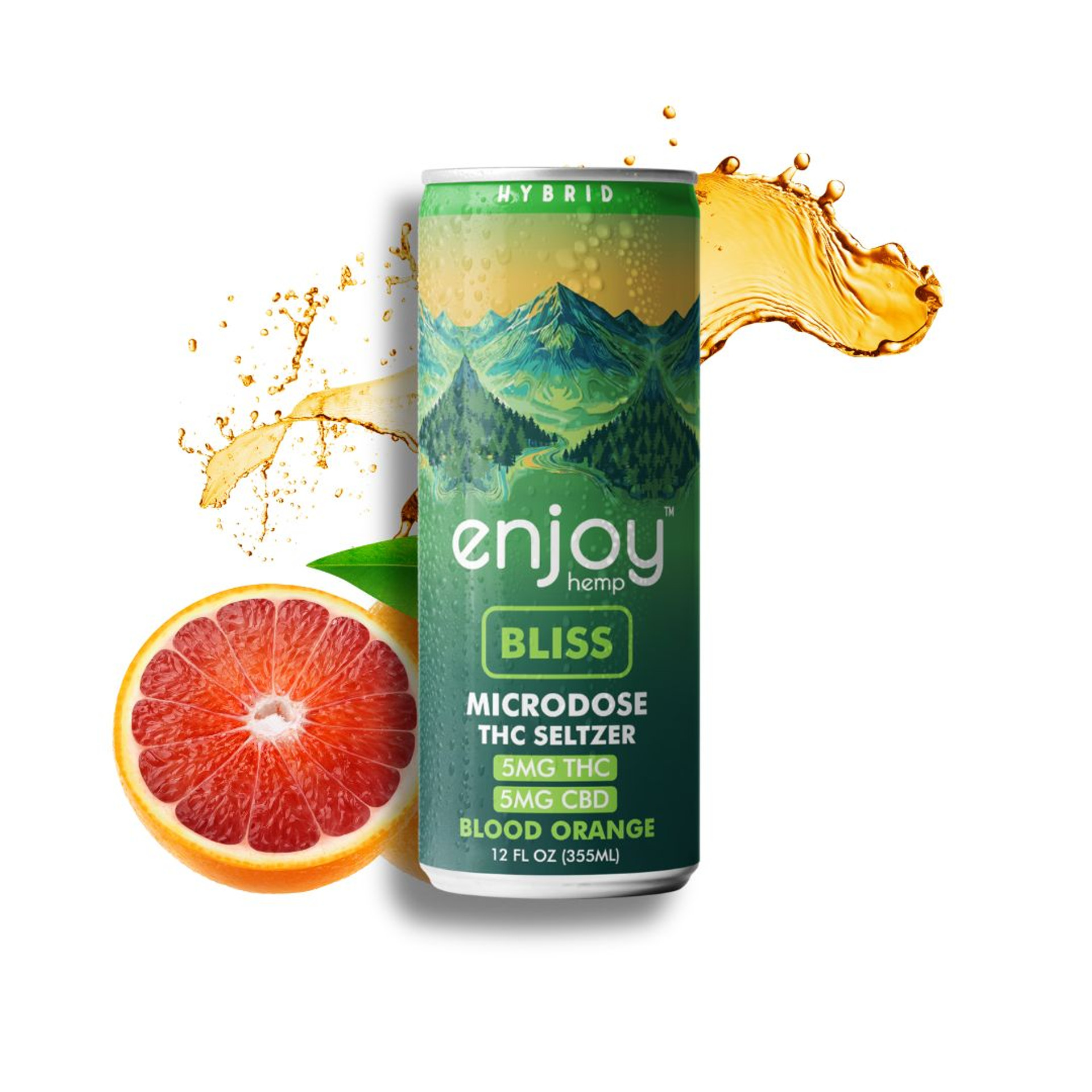 Enjoy Bliss Blood Orange Seltzer
