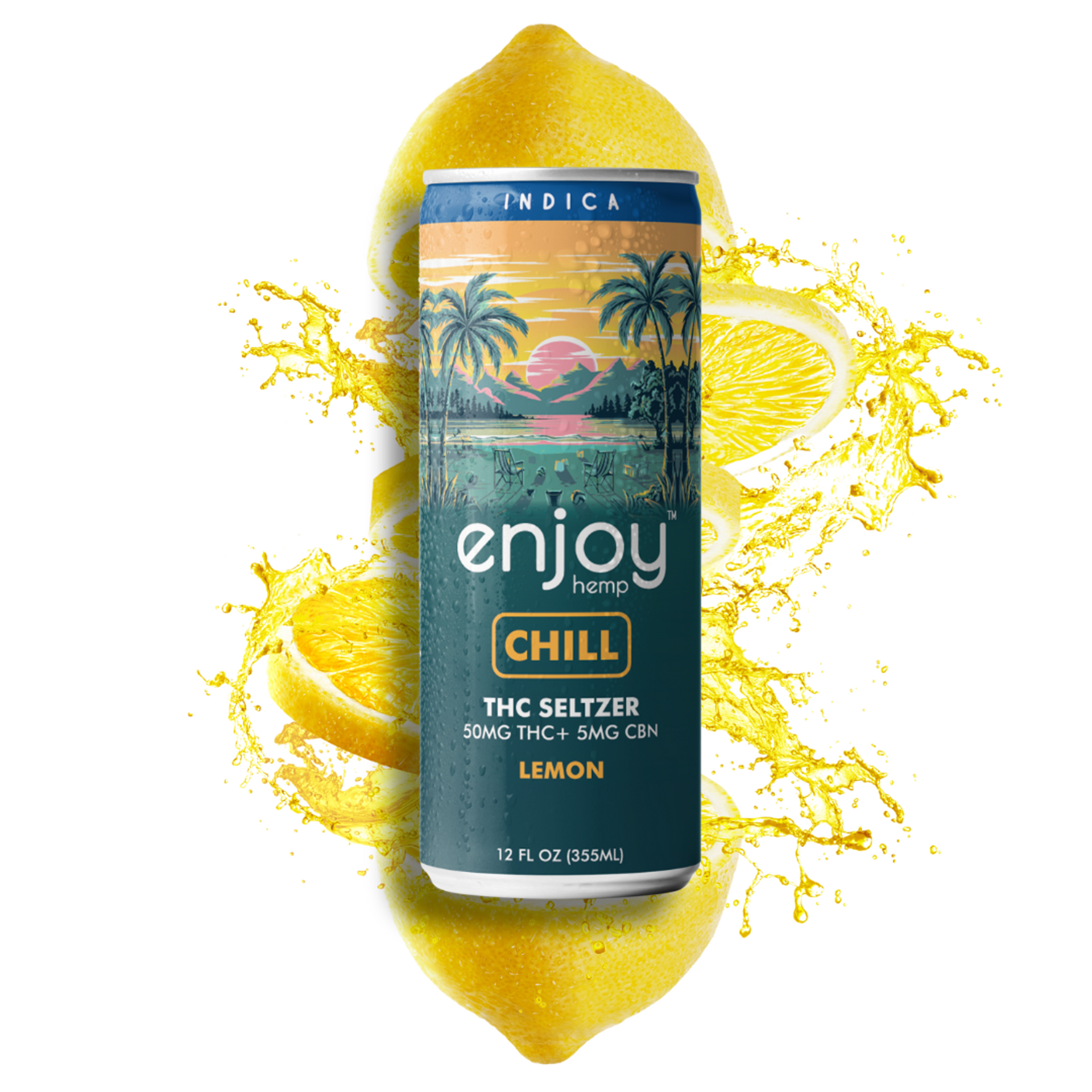 Enjoy Hemp Lemon Seltzer with THC