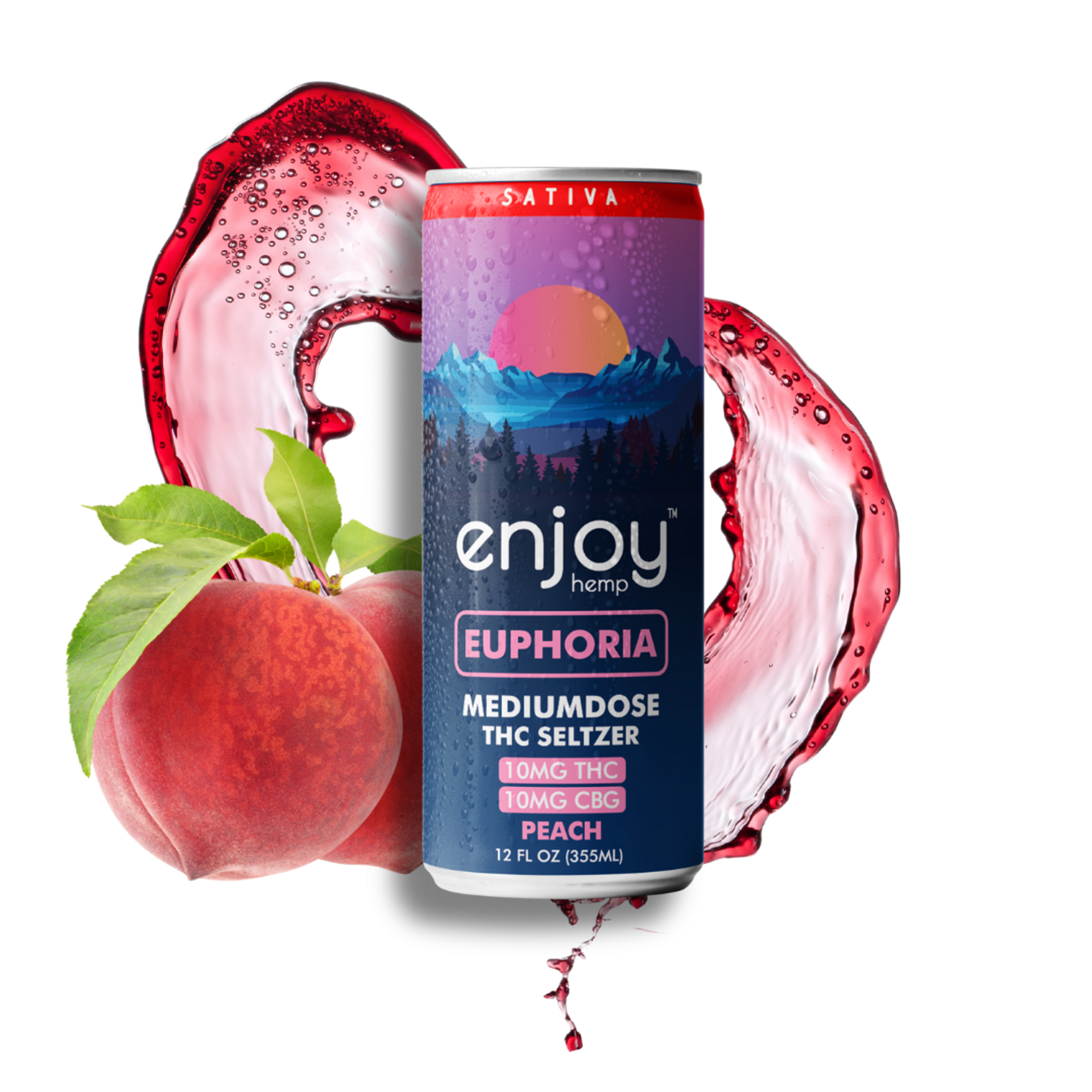 Enjoy Hemp Peach Seltzer