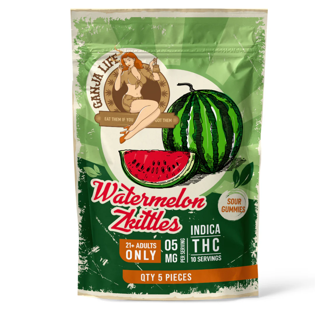 Ganja Life Watermelon Zkittles THC gummies
