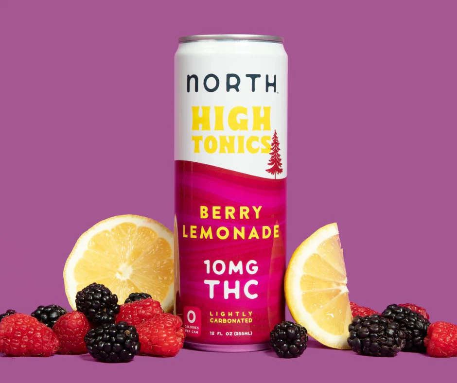 North High Tonics Berry Lemonade THC with fruit images