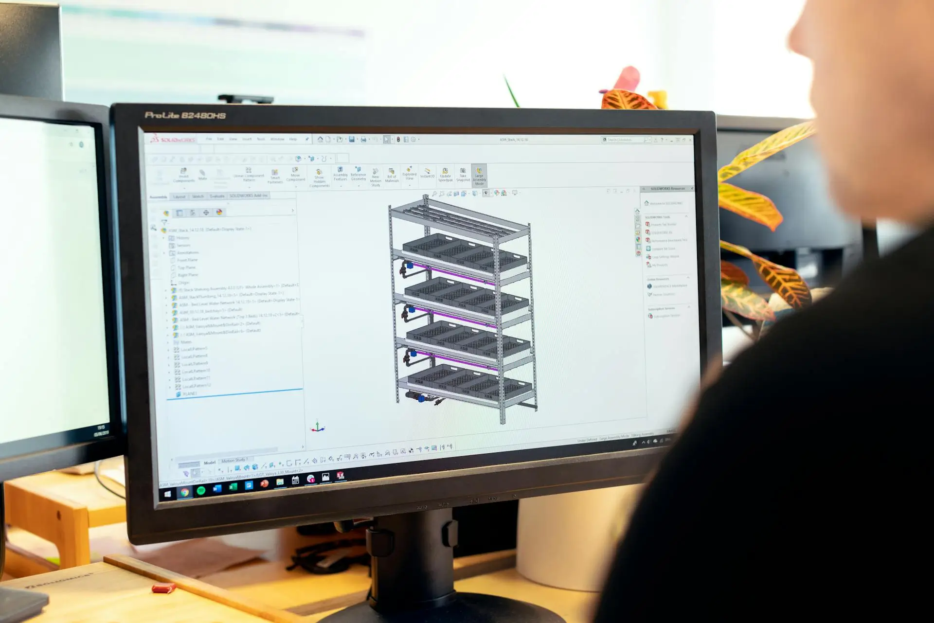 konfigurator w pluginie Revit na monitorze