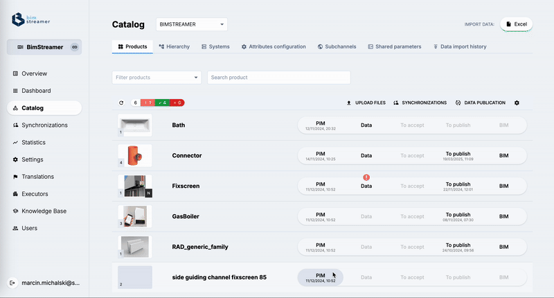 BIM files generating