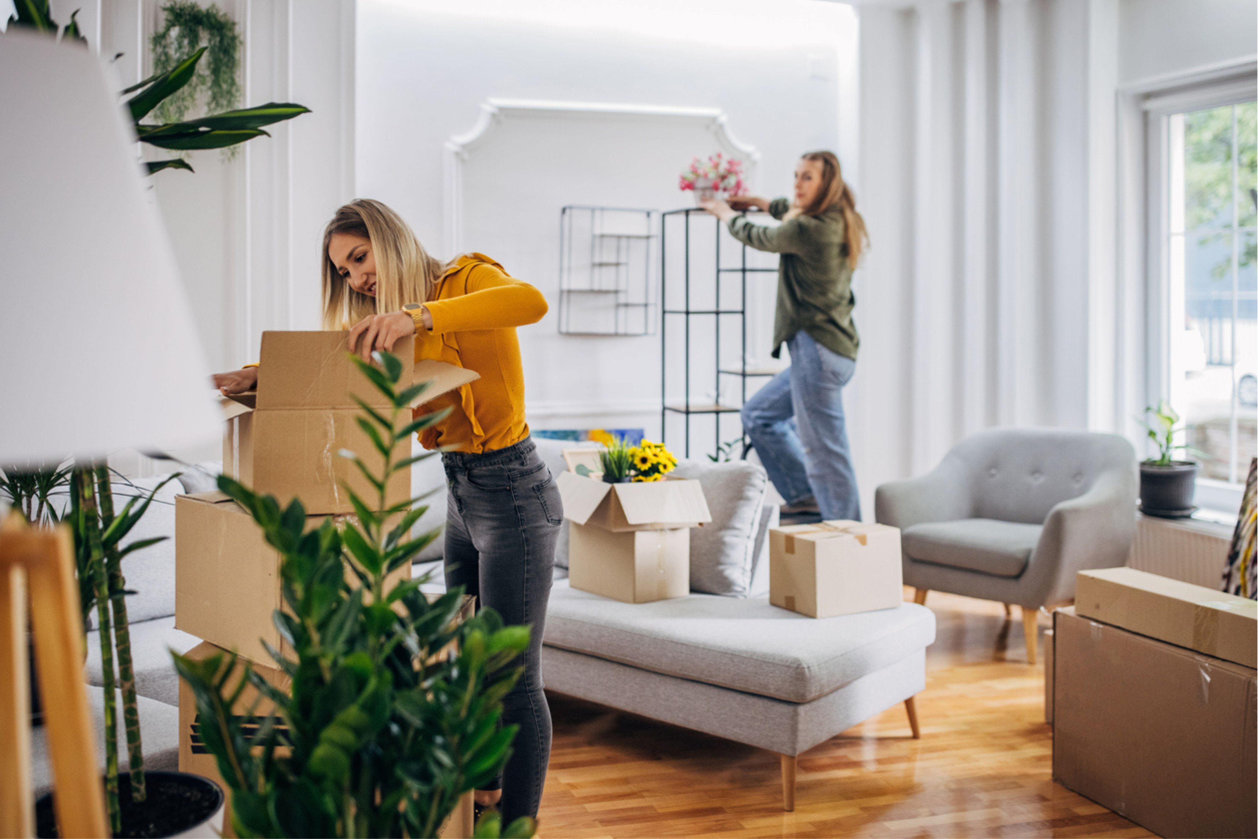 Two women figure out how to decorate their home on a budget without it looking cheap.