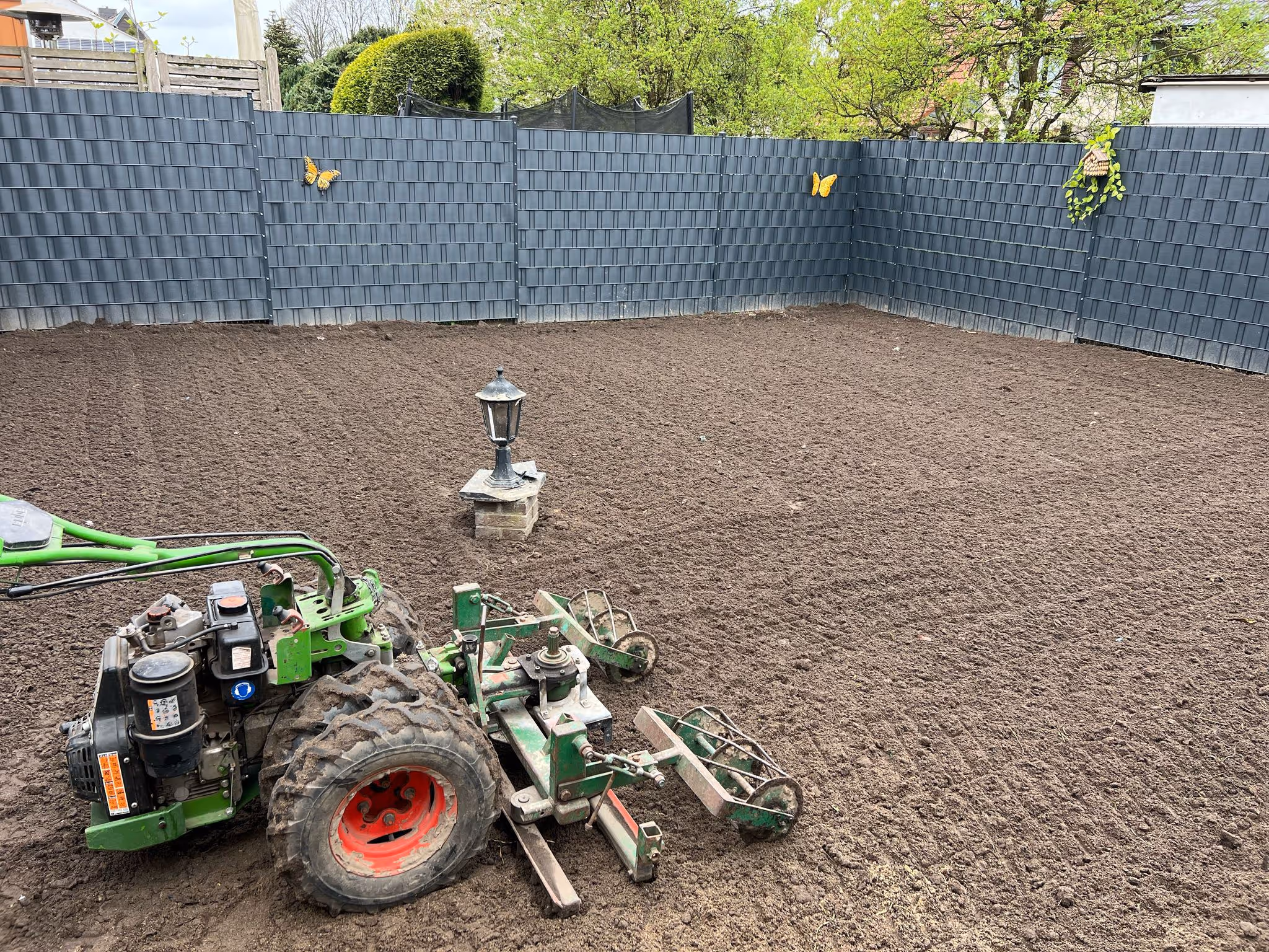 Prozess unser Gartenarbeiten
