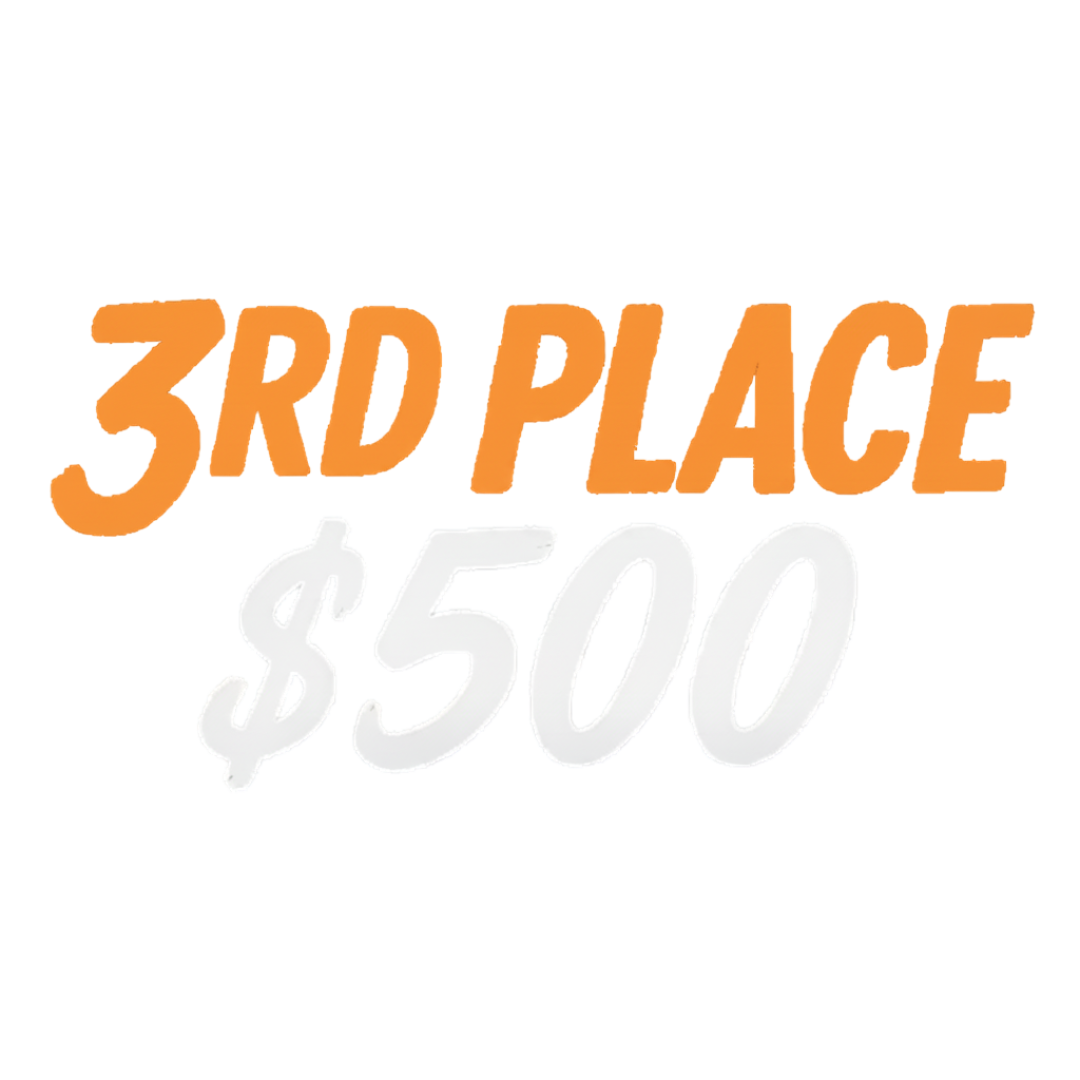 3rd place, $5,00