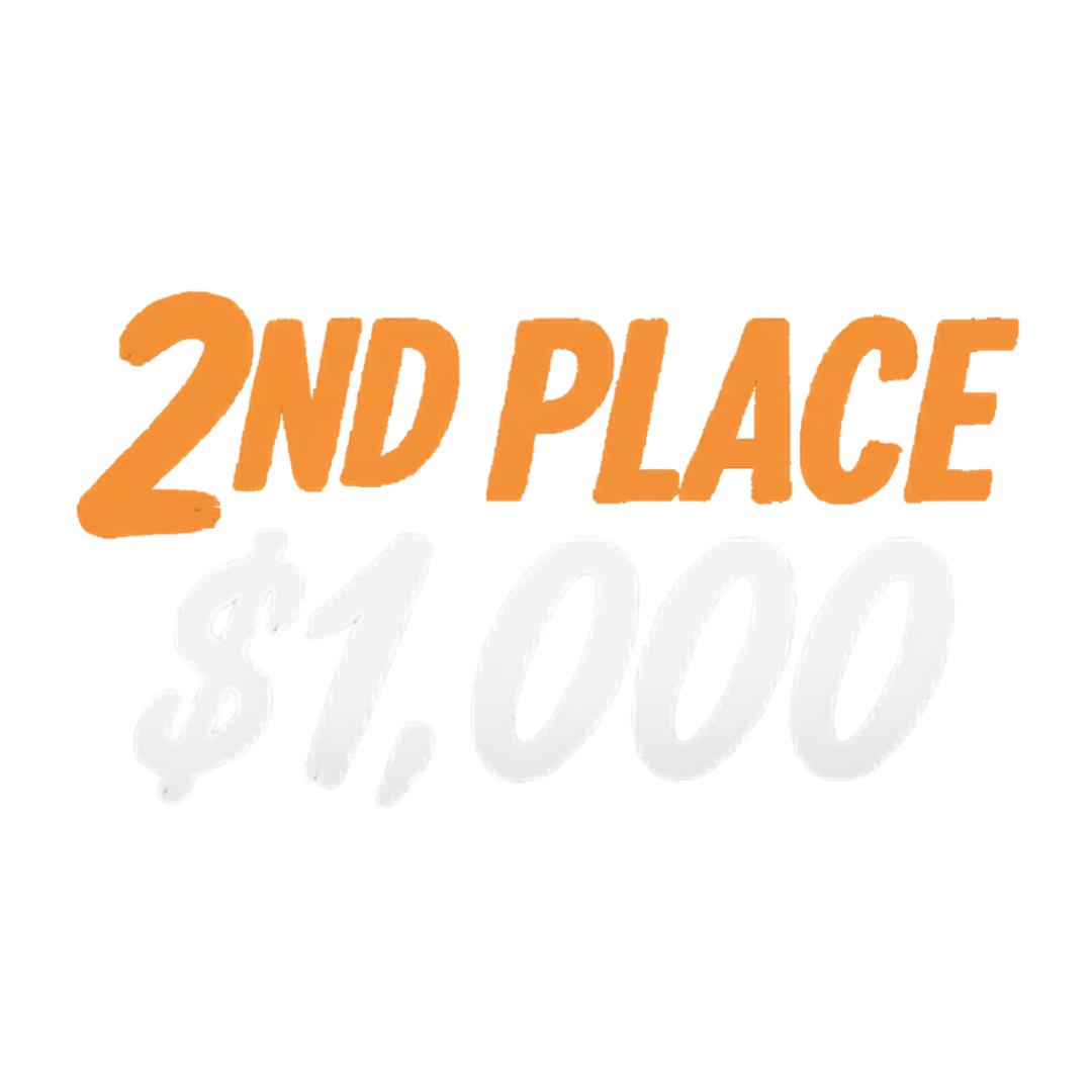 2nd place, $1,500