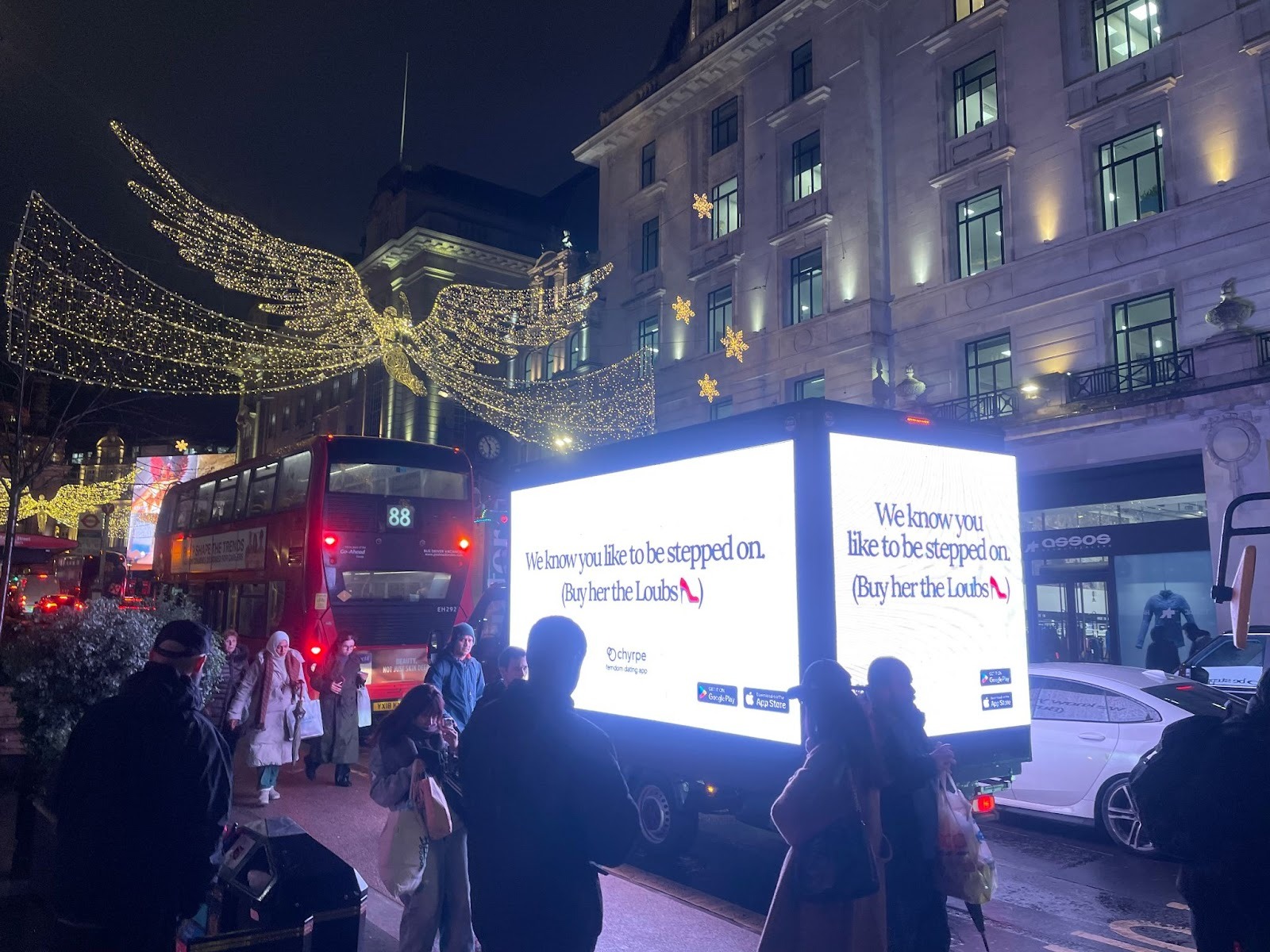 Chyrpe truck in the streets of London