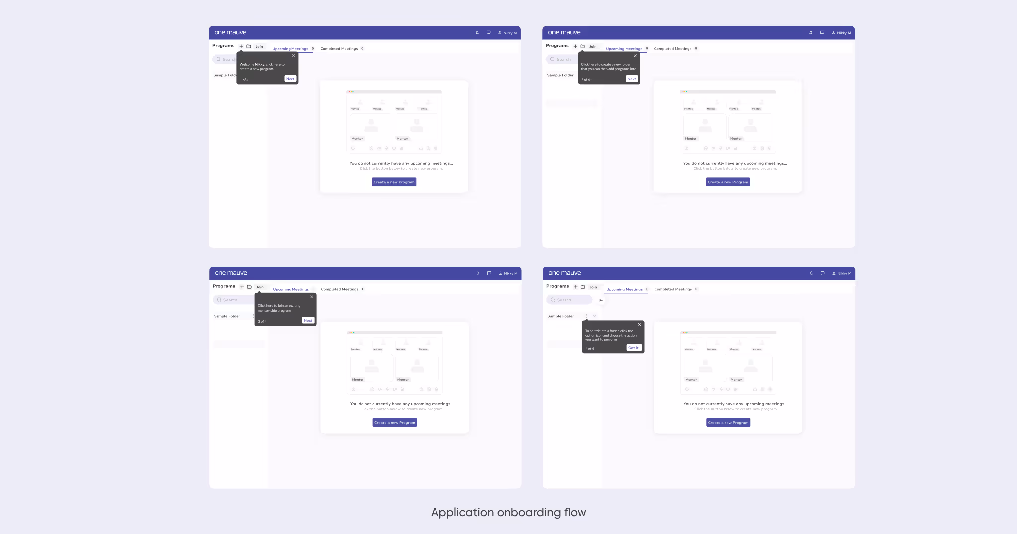 App onboarding flow