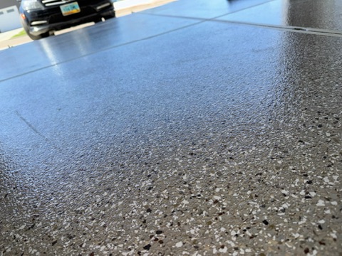 Garage floor epoxy redesign Bismarck ND