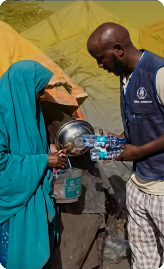 help yateem usa distributing water