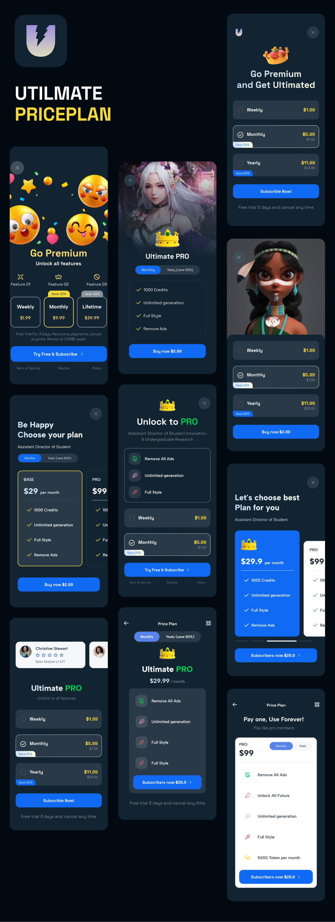 Ultimate – 130+ Dark Mode Screens for React Native Expo - 12