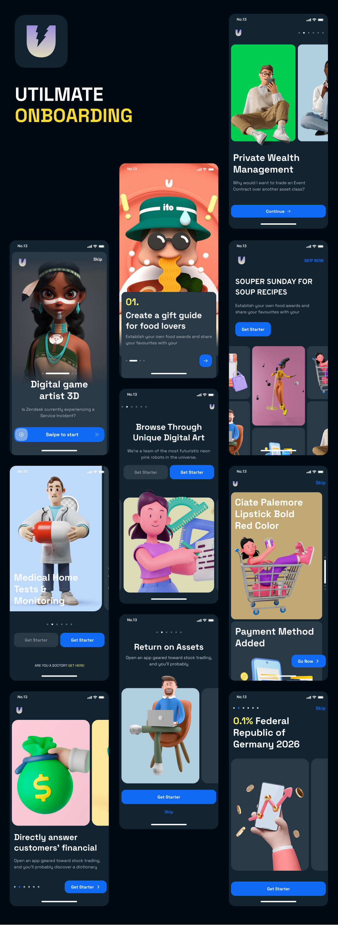 Ultimate – 130+ Dark Mode Screens for React Native Expo - 13