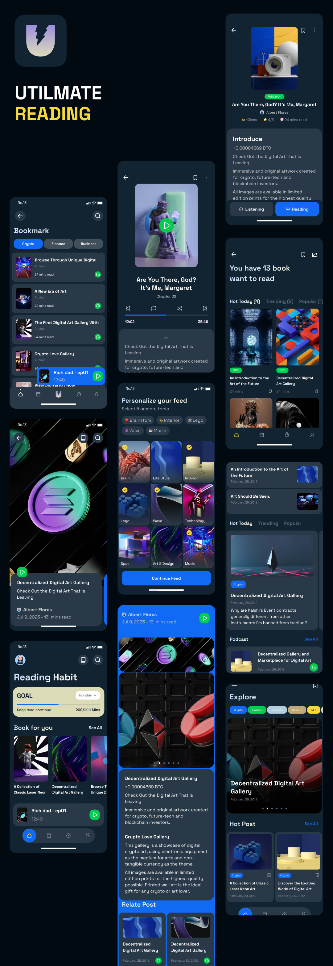 Ultimate – 130+ Dark Mode Screens for React Native Expo - 9