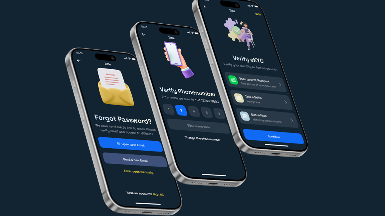 Ultimate Authentication – 10+ Dark Mode Screens for React Native (CLI & Expo)