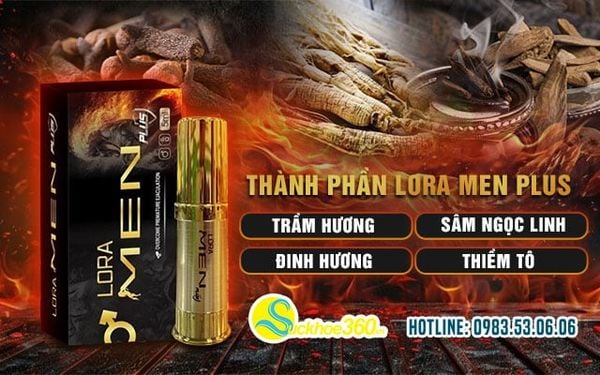 Thành phần của Lora Men Plus