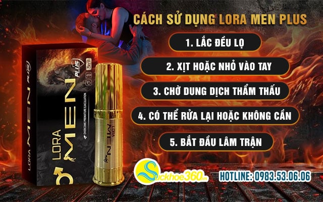 Hướng dẫn sử dụng Lora Men Plus