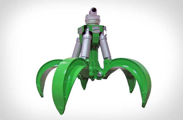 Six Fingers Orange Peel Hydraulic Grab for scrap metal handling
