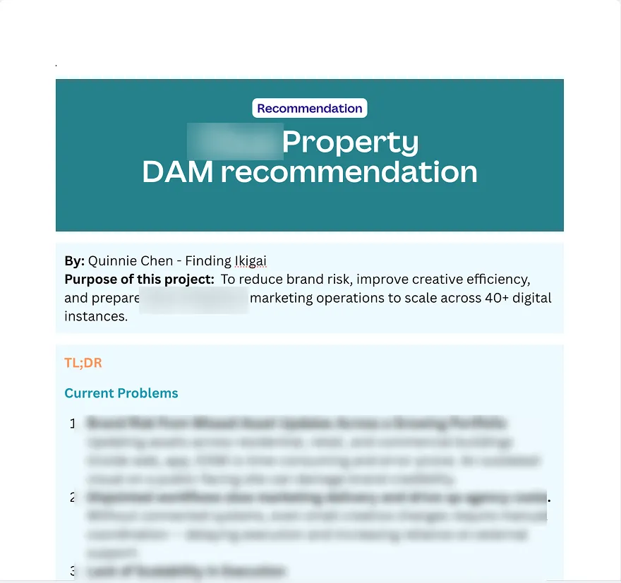 recommendation example