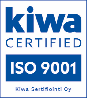 Kiwa certified ISO 9001 -sertifikaatti