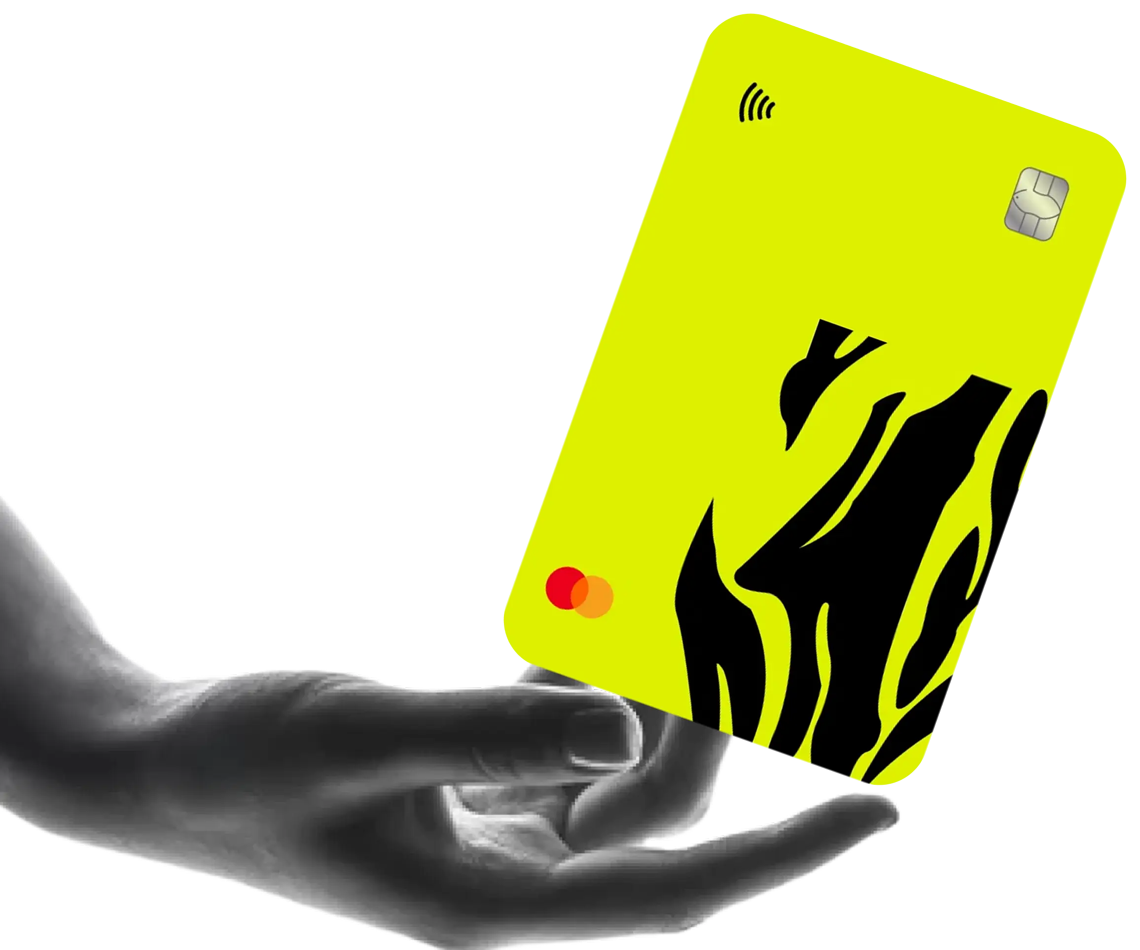 creditcardwith hand